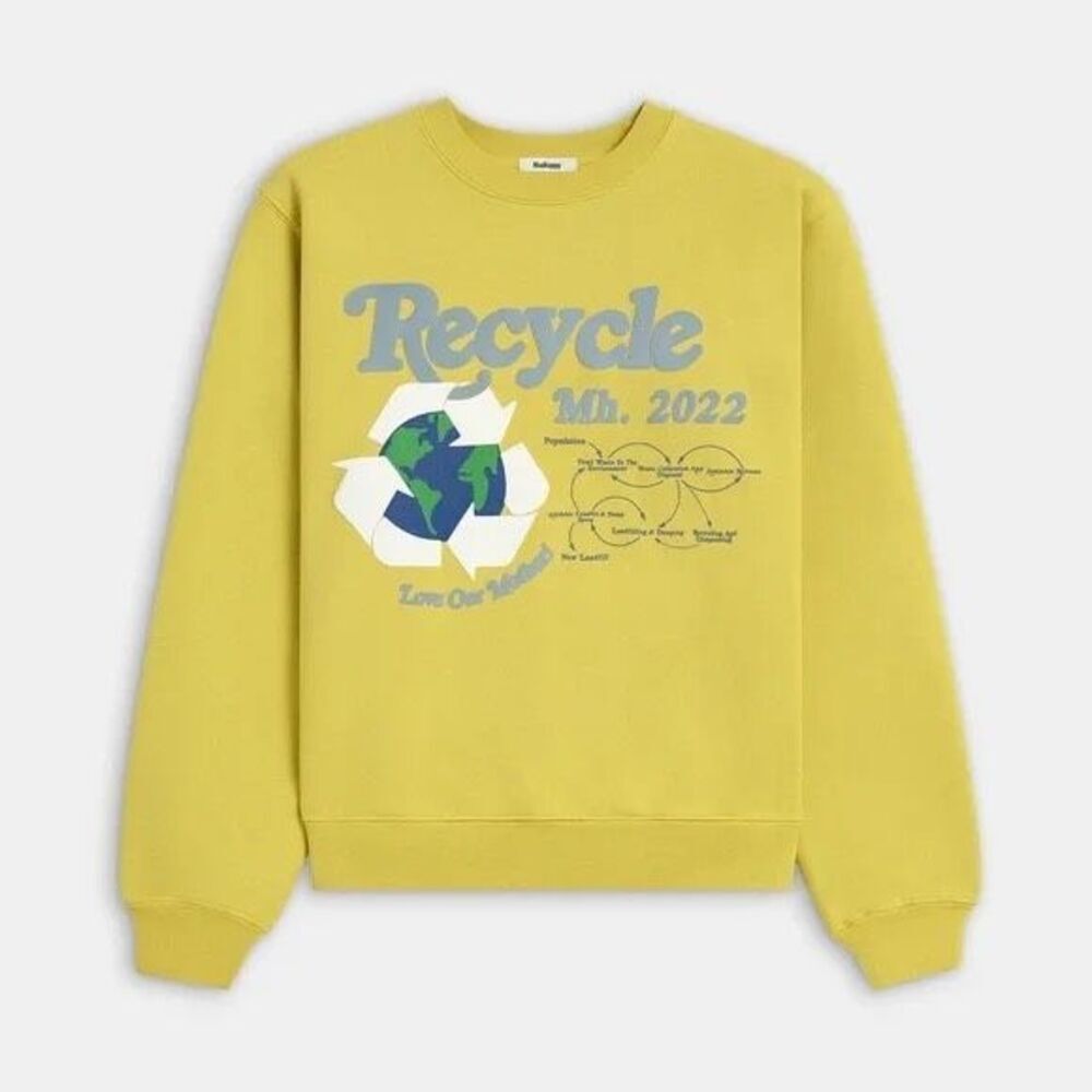 MadHappy Earth Day Limited Edition Fleece Crewneck Sweatshirt Size Medium